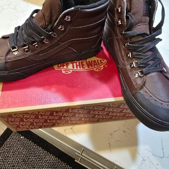 Vans MTE SK8-Hi DR Waterproof Sneakers Chocolate/Black Casual Shoes SIZE 10 RARE - Picture 2 of 8
